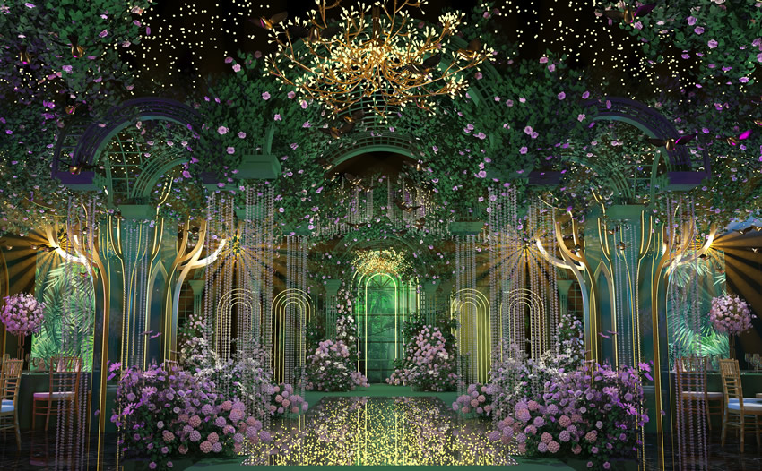 民和奇妙森林婚礼堂效果展示